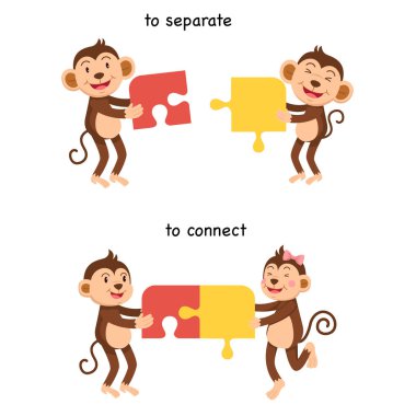 Tam tersi bağlanmak için ve vektör çizim ayırmak için