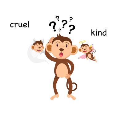 Tür ve zalim vektör çizim karşısında