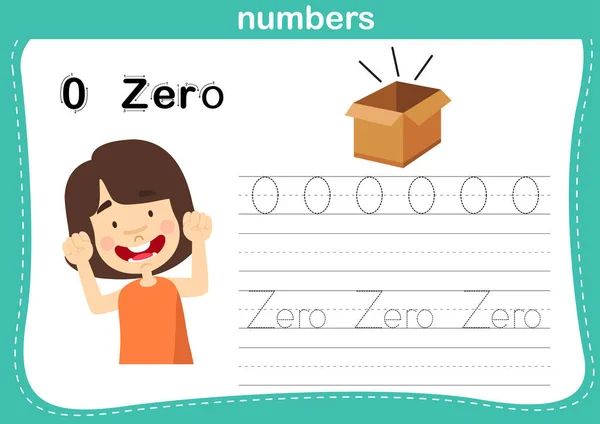 Ejercicio de puntos de conexión y números imprimibles para preescolar y — Vector de stock