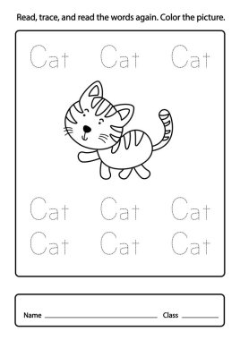 Resim çizimini yeniden okuyun, takip edin ve okuyun