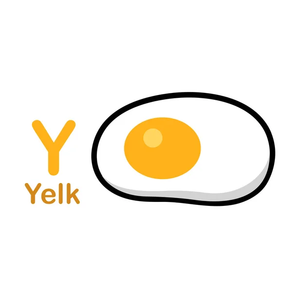 字母Y-Yelk矢量图解 — 图库矢量图片