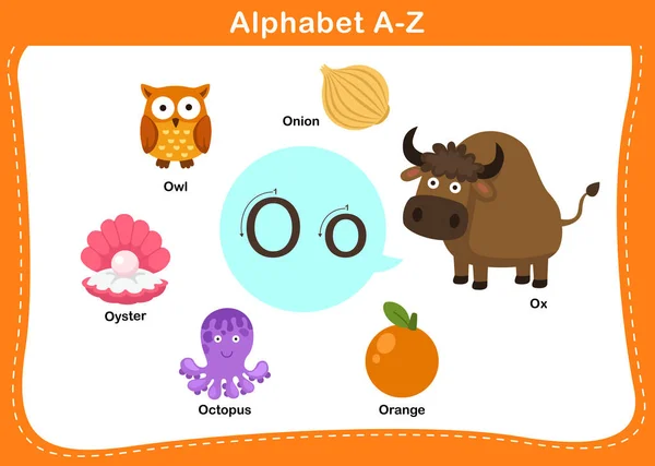 Alphabet Letter Vector Illustration — Stock Vector