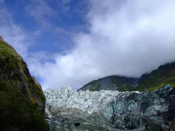 Ледник Фокс Состояние 2008 Году Южный Остров Новая Зеландия — стоковое фото