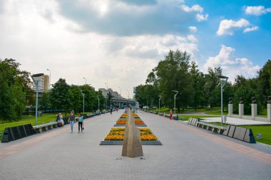 Rusya, Moskova, 11 Mayıs 2018. Astronotlar sokak