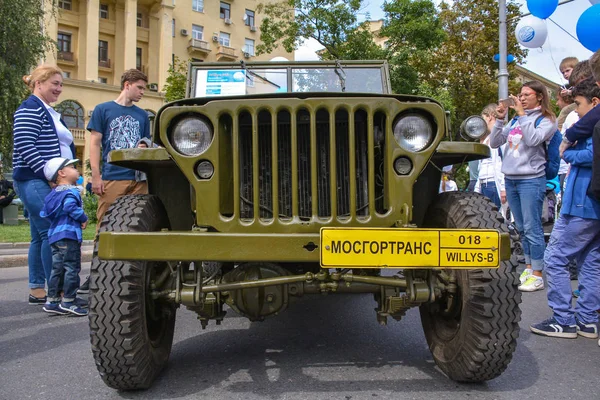Rosja Moskwa Maja 2017 Wystawa Starych Moskwa Transportu — Zdjęcie stockowe