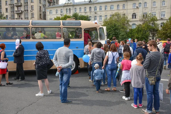 Rusia Moscú Mayo 2017 Exposición Del Antiguo Transporte Moscú —  Fotos de Stock