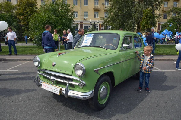 Rosja Moskwa Maja 2017 Wystawa Starych Moskwa Transportu — Zdjęcie stockowe