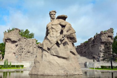 Rusya, Volgograd, 17 Mayıs 2018. Memorial karmaşık Mamayev Kurgan