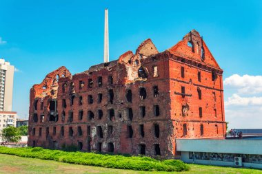 Volgograd City, Rusya eski değirmen kalıntıları