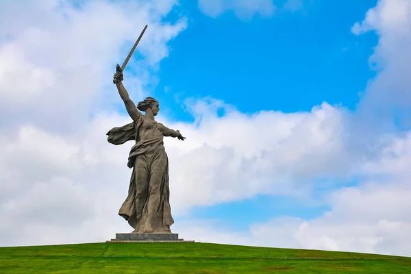 Statue Motherland Mamayev Kurgan Volgograd City Russia — Stock Photo, Image