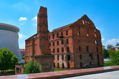 Volgograd City, Rusya eski değirmen kalıntıları