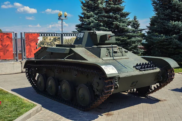 Rusland Volgograd Mei 2018 Tentoonstelling Van Militair Materieel Uit Tweede — Stockfoto