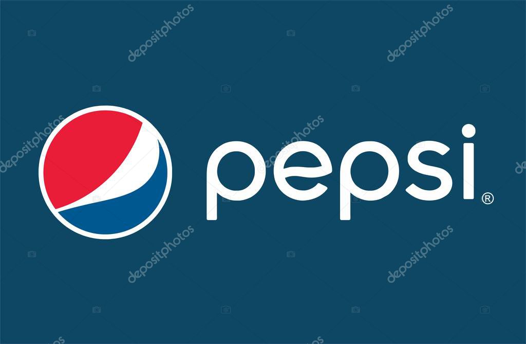 Pepsi cola logo background