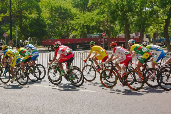 Bakú Azerbaiyán Junio 2015 Juegos Europeos Competiciones Ciclistas Carrera Bicicletas — Foto de Stock