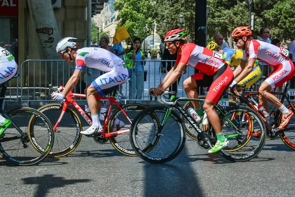 Bakou Azerbaïdjan Juin 2015 1Ers Jeux Européens Compétitions Cyclistes Course — Photo