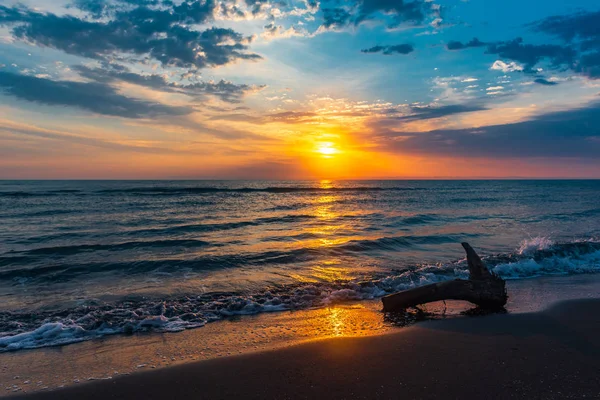 Incredibile Alba Colorata Mare — Foto Stock