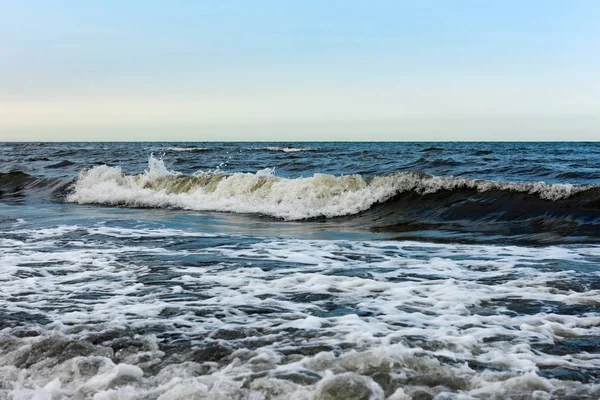 Vagues Mer Puissantes Éclaboussures Fond Naturel — Photo