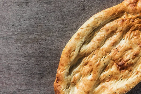 Pane Tradizionale Orientale Fondo Legno — Foto Stock