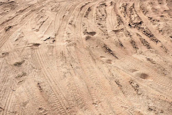 Voitures Dans Sable Dans Désert — Photo