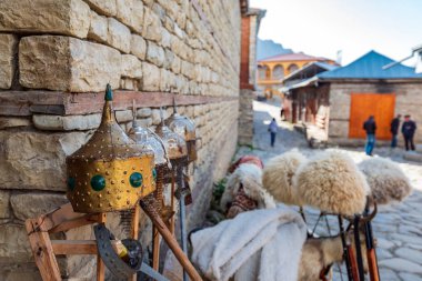 Eski şehirde oryantal Hediyelik eşya dükkanı