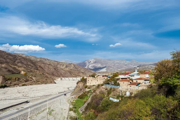 Vista Del Pueblo Montaña Lagich Azerbaiyán —  Fotos de Stock