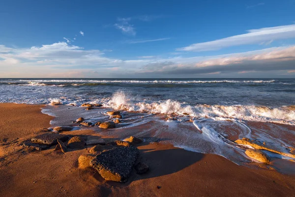 Orilla Del Mar Atardecer — Foto de Stock