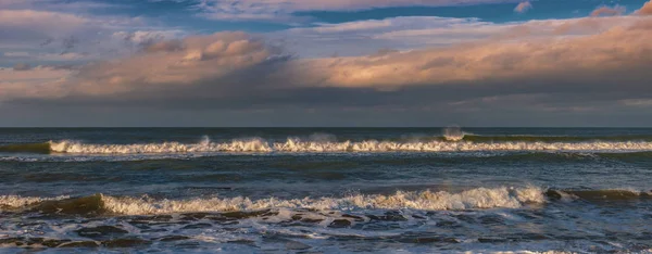 Waves on the storming sea