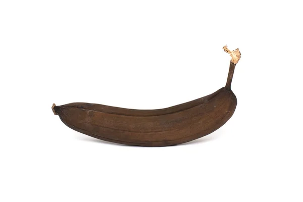 Banana Madura Fundo Branco — Fotografia de Stock