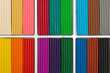 Renkli hamuru çocuk yaratıcılık için bir dizi