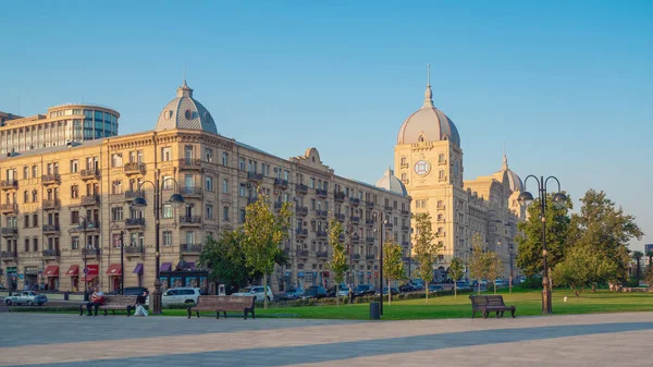 Баку, Азербайджан 1 августа 2019 года Зимний бульвар — стоковое фото