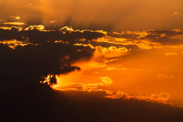 Colorido Cielo Anaranjado Atardecer Hermoso Cielo Fondo — Foto de Stock