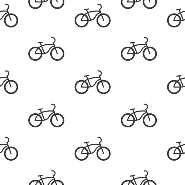 Ретро Велосипед Безseamless Узор Изолированный Белом Винтажный Велосипедный Фон Векторная Векторная Графика