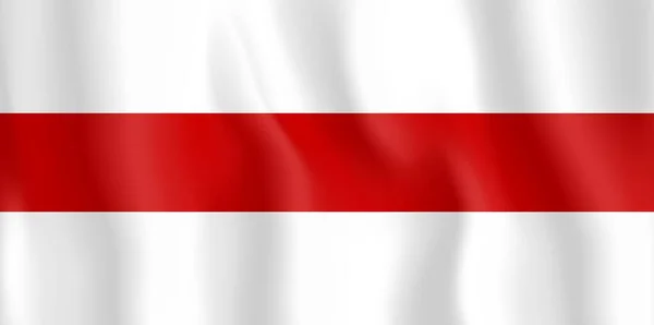 Bandeira Histórica Bielorrússia Bandeira Protestos Bielorrússia 2020 Eleições Presidenciais Bielorrússia Vetor De Stock