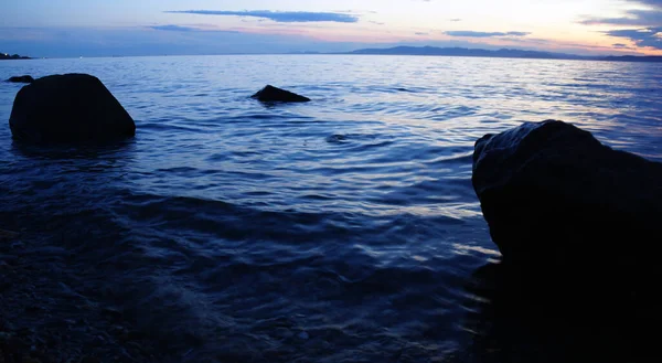 Denizde güzel bir gün batımı