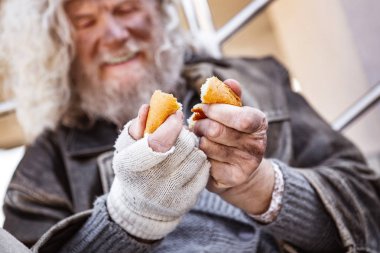 Seçici odak lezzetli ekmek