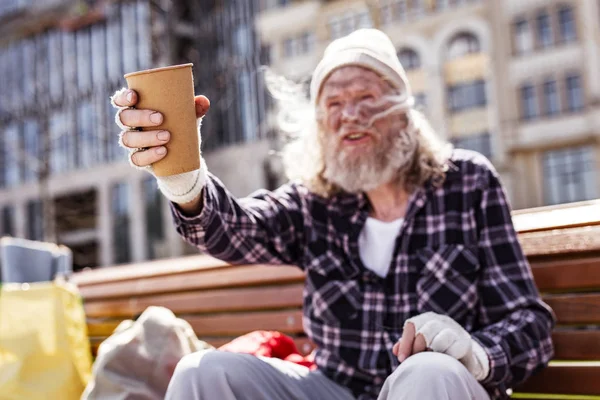 Plastmugg för pengar donationer — Stockfoto