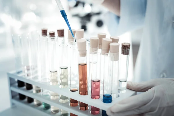 Close up of test tubes — Stock Photo, Image