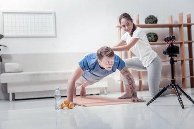 Genç antrenör eğitim hakkında video çekim