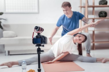 Spor blog çekim kamera görünümünü