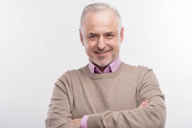 Ders vermeden önce son derece heyecanlı hissediyorum şık yaşlı Profesör