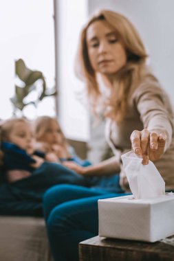 Seçici odak bir kağıt doku