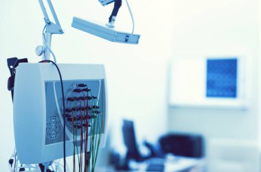 Laboratuvar electroencephalograph duran yakın çekim
