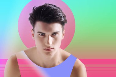 Gün batımında çalışırken çatık Beach kurtarma