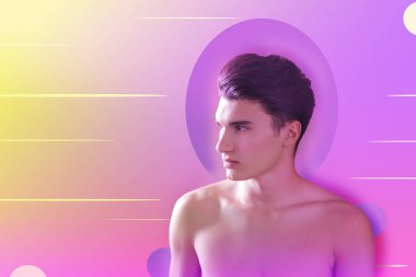 Çatık ve korkunç tasarımdan tahriş hissi ciddi öğrenci