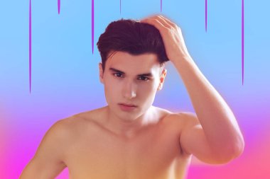 Onun elini tuttuğunu güzel yakışıklı adam