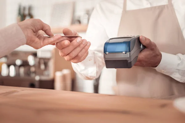 Close up of banking terminal — Stock Photo, Image