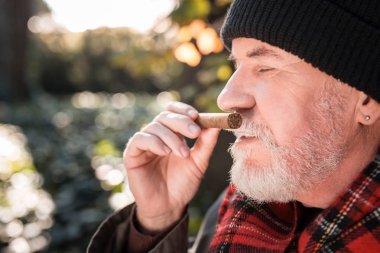 Küba purosu kokulu güzel hoş adam