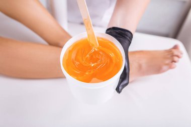 Depilasyon ana holding kutusunu sugaring için madde ile