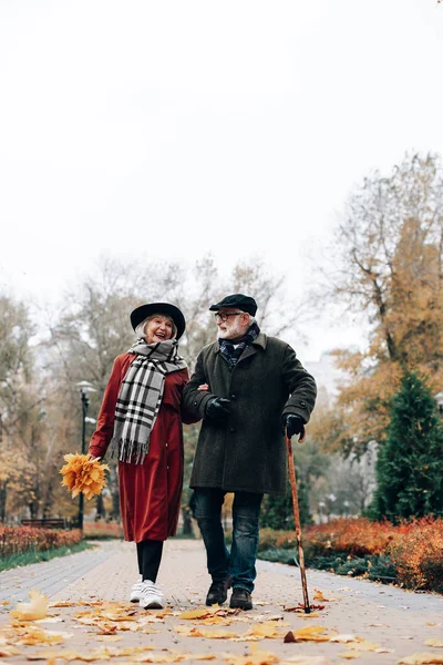 Neşeli olgun aile açık havada birlikte vakit — Stok fotoğraf