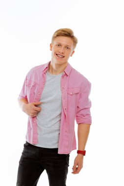 Güzel dostu emin erkek size gülümseyen